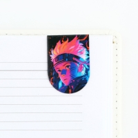 Закладки магнитные для книг, 6 шт &laquo;Неоновое аниме&raquo;