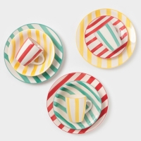 Тарелка Доляна "Райе" 26см, 26,5х3, цвет зеленый