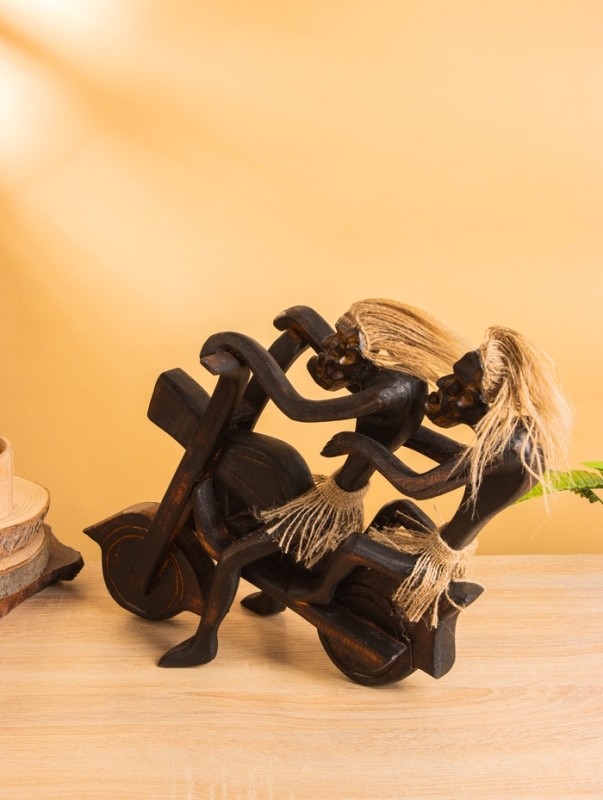 Сувенир &laquo;Аборигены байкеры&raquo;, 38&times;15&times;30 см, дерево