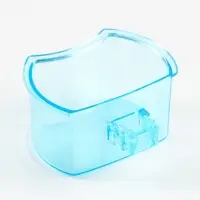 Миска для птиц с креплением к прутьям 5х3,5 см, синяя