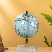 Глобус сувенирный 18х15х25 см, подставка мрамор