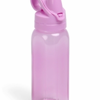 Бутылка для воды спортивная прозрачная, 450 мл, 20 х 8 см, сиреневая