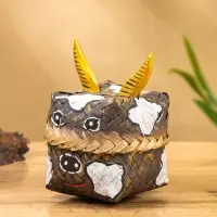 Корзинка &laquo;Бычок&raquo;, 10&times;10&times;13 см, бамбук