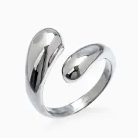 Кольцо "Капли БО", цвет золото безразмерное