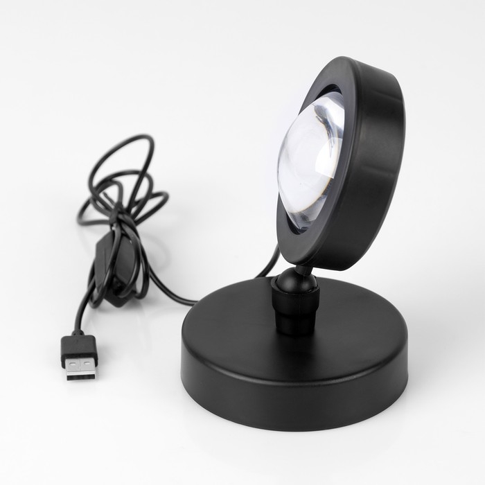 Световой прибор &laquo;Закат&raquo;, 5 картриджей, свечение тёплое белое, 5 В