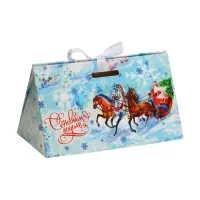 Бонбоньерка, новогодняя подарочная упаковка &laquo;Тройка&raquo;, 10&times;5.5&times;5 см