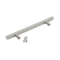 Ручка рейлинг ТУНДРА, нерж. сталь, d=12 мм, м/о 128 мм, цвет никель, фасовка 500 шт.