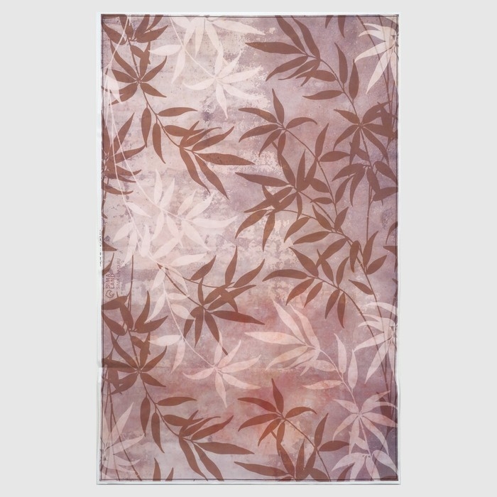 Фотофон винил "Листья. Беж" 120х80 см