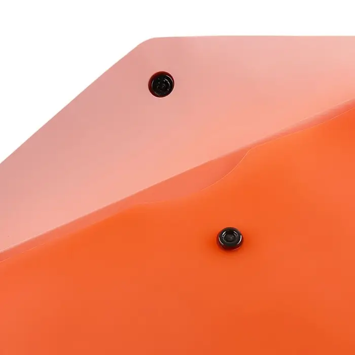 Папка-конверт на кнопке А5, 150 мкм, Calligrata Neon, полупрозрачная, неон оранжевый