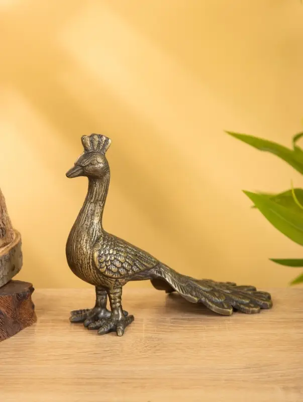 Сувенир &laquo;Павлин&raquo;, 18&times;8.5&times;14 см, алюминий