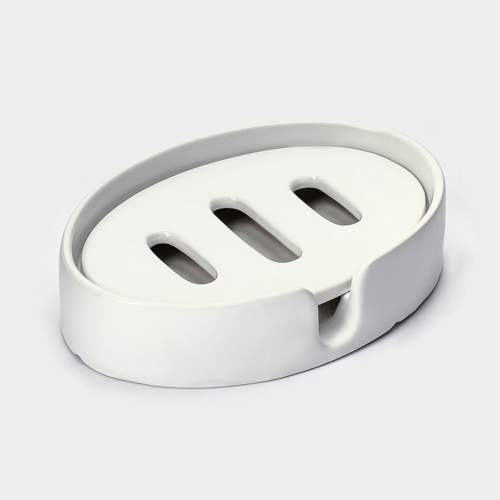 Набор для ванной "Gloss" 3 предмета (дозатор для мыла, стакан, мыльница)