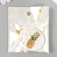 Декор для творчества дерево "Круг. Ананас" d=4 см