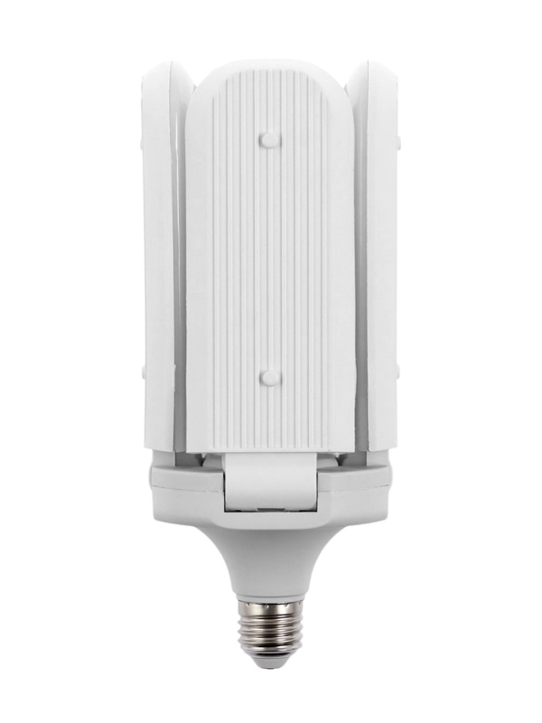 Лампа светодиодная, 40 Вт, E27, 6500K, 220 В, 4 лепестка, белый