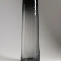 Ваза стекло напольная "Линней" 50х15 см, серый