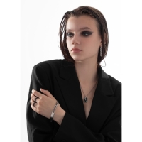 Браслет мужской &laquo;Брутал&raquo; цепь крупная, цвет серебро, 22 см