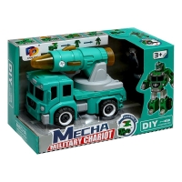 Конструктор винтовой &laquo;Военная техника&raquo;, 2 в 1 робот-машина