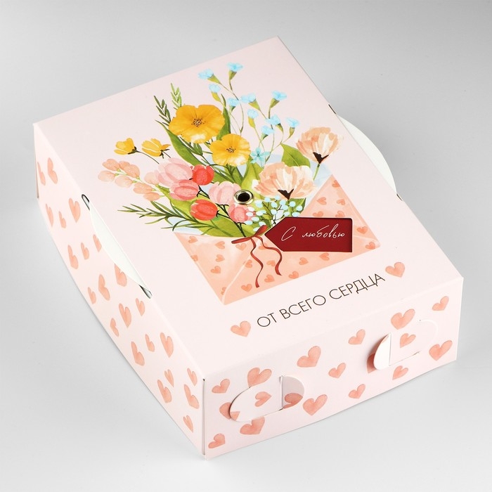 Коробка складная &laquo;От всего сердца &raquo;, 16 х 12 х 5 см
