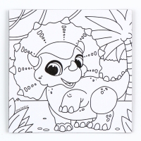 Магнит-раскраска &laquo;Дино&raquo;, 10 &times; 10 см