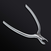 Кусачки маникюрные для кутикулы &laquo;Premium satin&raquo;, скрытая пружина, матовые, 10,3 см, длина лезвия - 4 мм, цвет серебристый