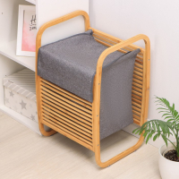 Корзина для белья Доляна Natura, с крышкой, 39&times;35&times;60 см