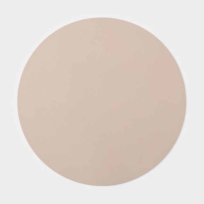 Салфетка сервировочная на стол &laquo;Тэм&raquo;, d=38 см, цвет персиковый