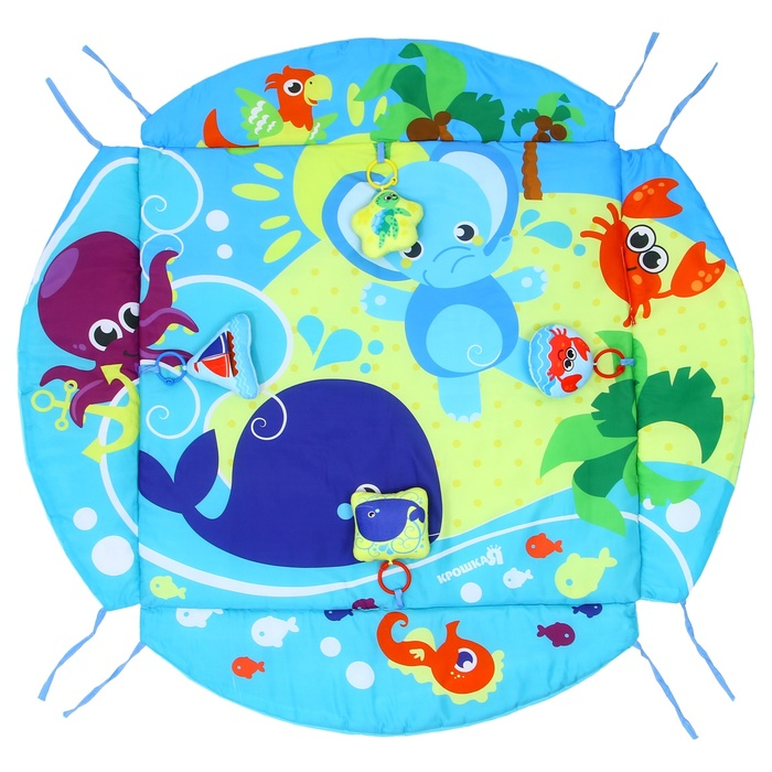 Игровой коврик для детей &laquo;Манеж&raquo;, диаметр 85 см, виды МИКС, Крошка Я