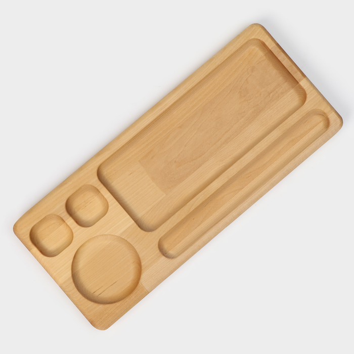 Блюдо для подачи Adelica &laquo;Роллы и Суши&raquo;, 30&times;13&times;1,8 см, массив берёзы