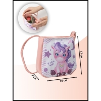 Сумка детская для девочки &laquo;Радужный единорог&raquo;, отдел на кнопке, цвет розовый, 17х12х5 см