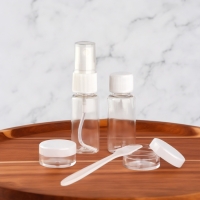 Набор для хранения, 5 предметов, цвет прозрачный/белый