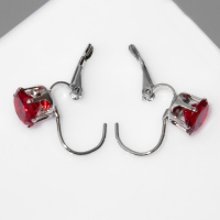 Серьги со стразами &laquo;Конфетти&raquo; каникулы круг, цвет МИКС в серебре