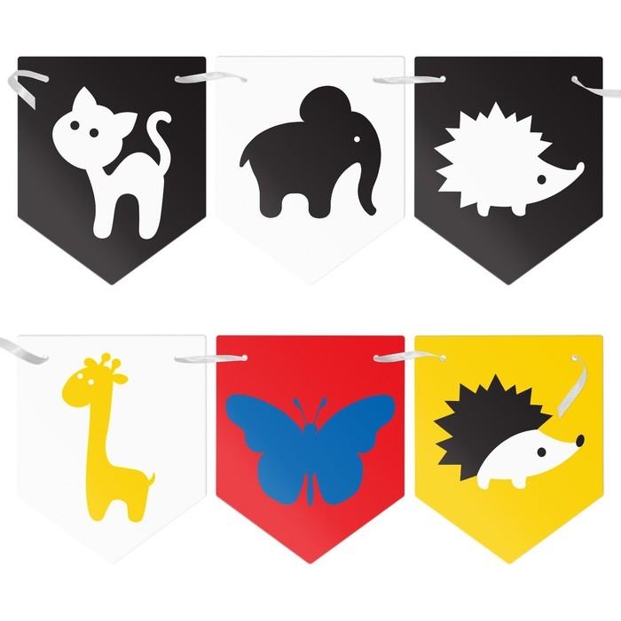 Контрастные картинки для новорождённых &laquo;Животные&raquo;, 10 карт, 0+