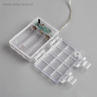 Светодиодная фигура &laquo;Олень серебристый&raquo; 25 &times; 30 &times; 10 см, металл, батарейки ААх3 (не в комплекте), свечение тёплое белое