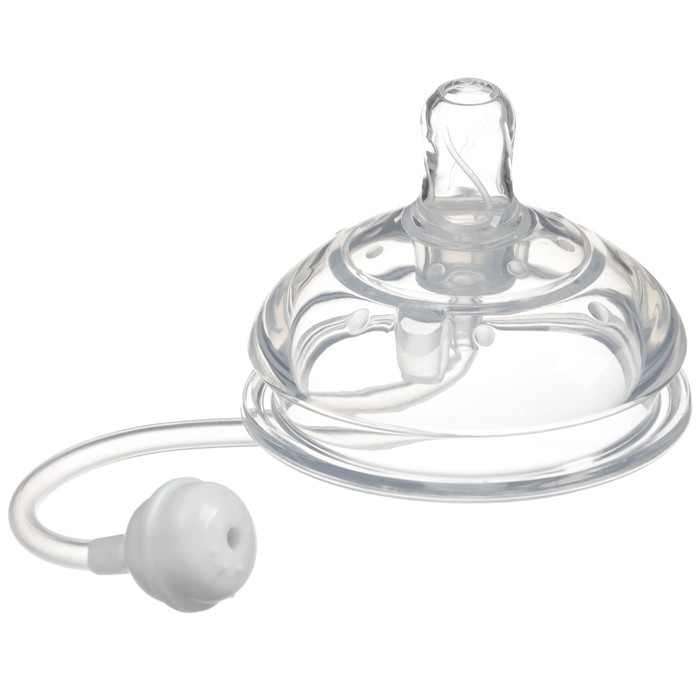 Бутылочка для кормления M&B, ШГ &Oslash;70мм, 150мл., с ручками, силиконовая колба, цвет розовый