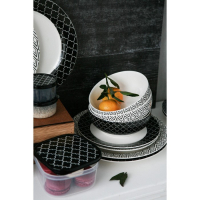 Салатник фарфоровый Доляна &laquo;Марокко&raquo;, 600 мл, d=15,5 см, цвет чёрный