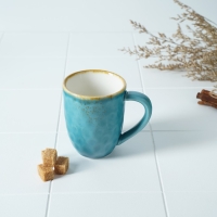 Кружка фарфоровая Magistro &laquo;Церера&raquo;, 400 мл, цвет голубой