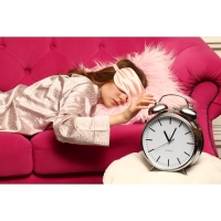 Маска для сна &laquo;ШЁЛК&raquo;, 20 &times; 10,5 см, резинка одинарная, цвет розовый