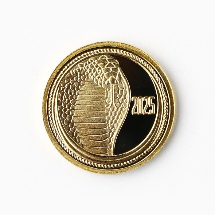 Монета новогодняя &laquo;Богатства и счастья&raquo; на Новый год, диам. 2,2 см