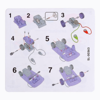 Конструктор &laquo;Солнцеход&raquo;, 2 источника энергии, 16 деталей