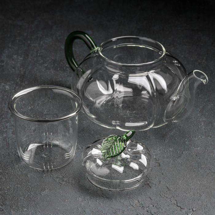 Чайник заварочный со стеклянным ситом &laquo;Грин&raquo;, 700 мл