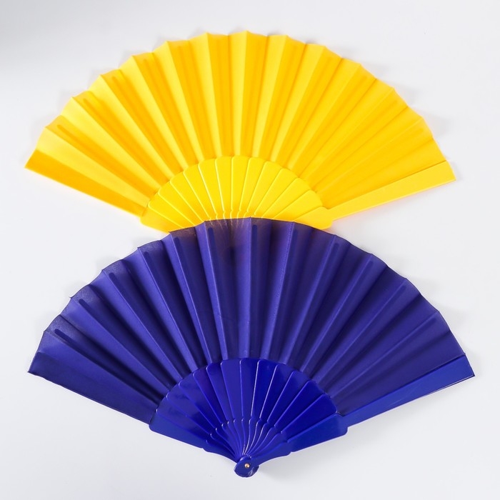 Веер h= 23 см "Цвета"   МИКС