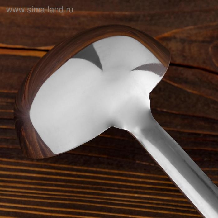 Поварешка для казана узбекская 42см, диаметр 10см с деревянной ручкой Поварешка для казана узбекская 42см, диаметр 10см с деревянной ручкой