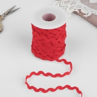 Тесьма отделочная &laquo;Вьюнчик&raquo;, 5 мм, 27 &plusmn; 1 м, цвет красный