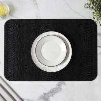 Салфетки сервировочные на стол Magistro, 2 шт, 30&times;45 см, цвет чёрный