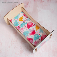 Кроватка для кукол до 32 см &laquo;Соня&raquo;, серия &laquo;Облака&raquo;