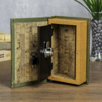 Сейф-книга дерево "Карта первооткрывателей" 17х11х5 см