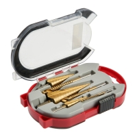 Набор сверл ступенчатых и фрезерных ТУНДРА, HSS, TIN, 4-12 мм, 4-20 мм, 4-32 мм, 3/6/8 мм