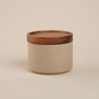 Набор банок керамических для сыпучих продуктов на подставке SL Home &laquo;Стоун форест&raquo;, 4 предмета: 3 банки 220 мл, подставка