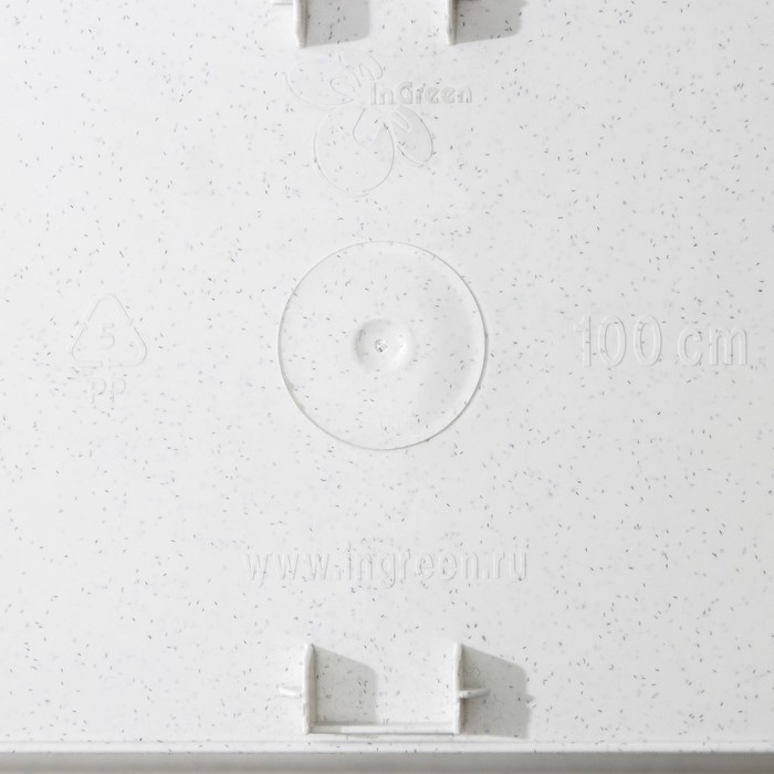 Ящик балконный для цветов, 18 л, 100 см, цвет мраморный