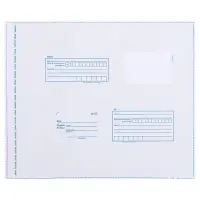 Почтовый пакет 320&times;355 мм, поле &laquo;Кому куда&raquo;, отрывная лента, 60 мкм