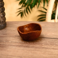 Тарелка 12х12х6 см, тиковое дерево